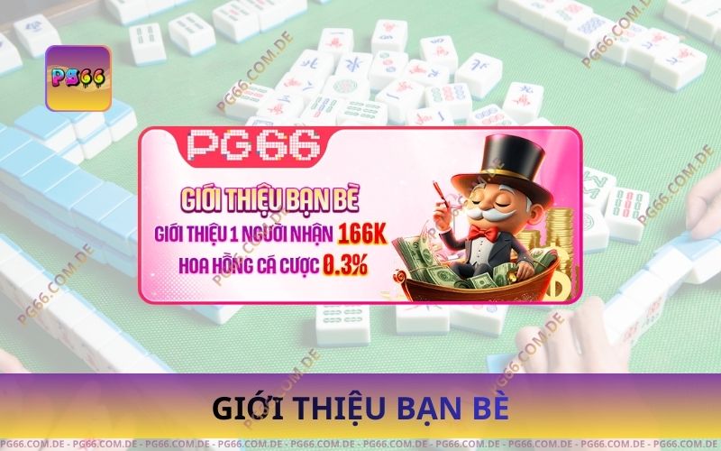 Giới Thiệu Bạn Bè – Nhận Thưởng Cực Lớn Tại PG66 Không Giới Hạn